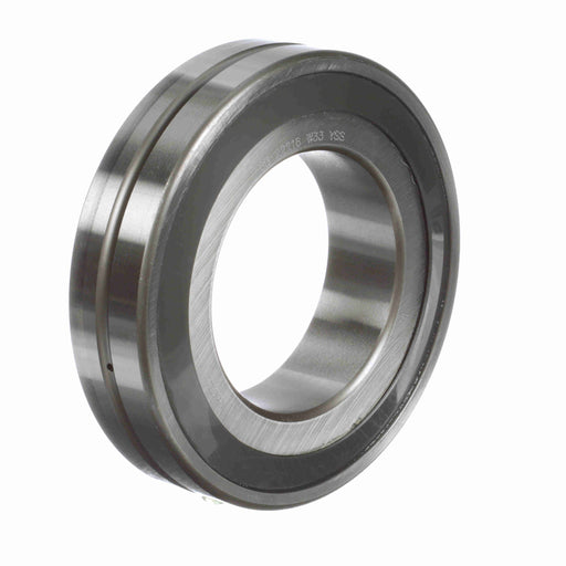 Spherical Roller Bearings 140mm OD 80mm ID Double Seal 33mm Wide Cylindrical Bore C0 Series 222 Oil Hole and Groove 