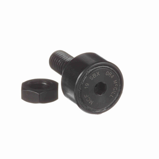 Cam Follower Bearings Stud Mount Eccentric Bushing 19mm OD M8x1.25 Thread Sealed Hex Hole Cylindrical OD 