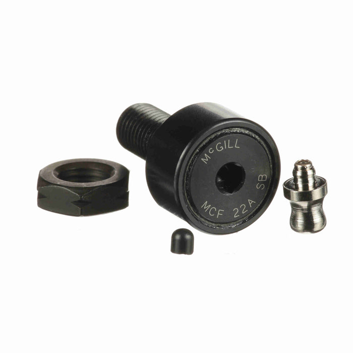 Cam Follower Bearings Stud Mount 22mm OD M10x1.25 Thread Sealed Hex Hole Crowned OD Asian Standards 