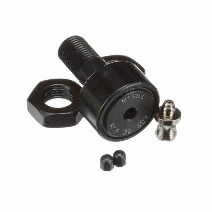 Cam Follower Bearings Stud Mount 22mm OD M10x1.0 Thread Sealed Hex Hole Cylindrical OD 