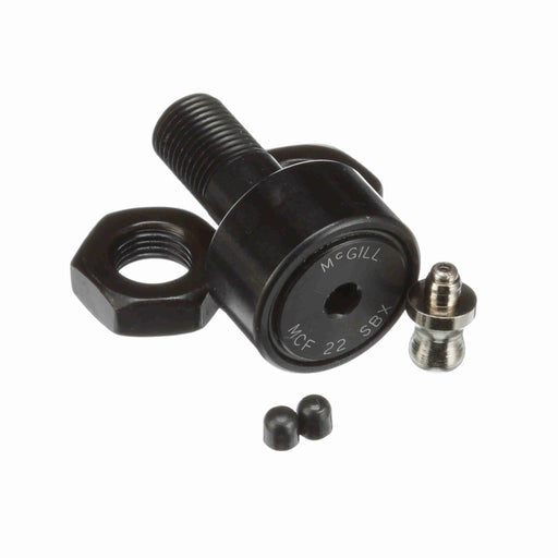 Cam Follower Bearings Stud Mount Eccentric Bushing 22mm OD M10x1.0 Thread Sealed Hex Hole Cylindrical OD 