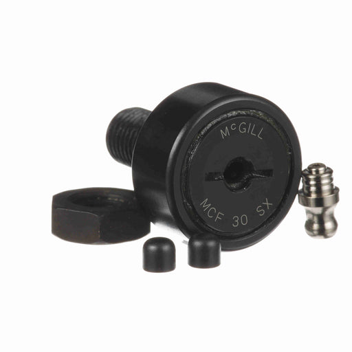 Cam Follower Bearings Stud Mount 30mm OD M12x1.5 Thread Sealed Screwdriver Slot Cylindrical OD 