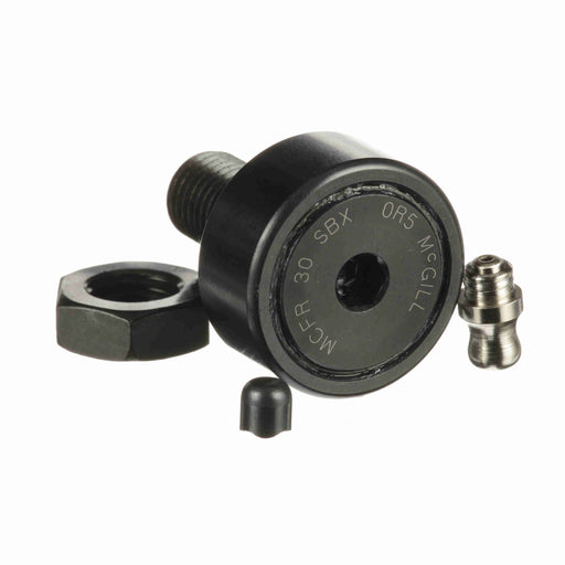 Cam Follower Bearings Stud Mount Retained (Caged) Rolling Elements 30mm OD M12x1.5 Thread Sealed Hex Hole Cylindrical OD 