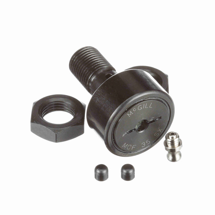 Cam Follower Bearings Stud Mount Eccentric Bushing 35mm OD M16x1.5 Thread Sealed Hex Hole Cylindrical OD 