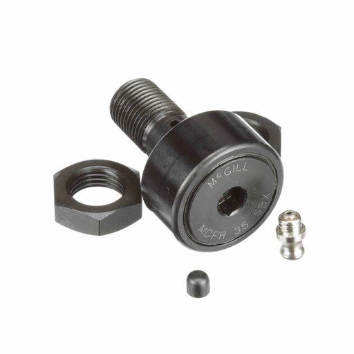 Cam Follower Bearings Stud Mount Retained (Caged) Rolling Elements 35mm OD M16x1.5 Thread Sealed Hex Hole Cylindrical OD 