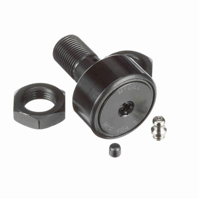 Cam Follower Bearings Stud Mount 40mm OD M18x1.5 Thread Sealed Hex Hole Crowned OD Asian Standards 