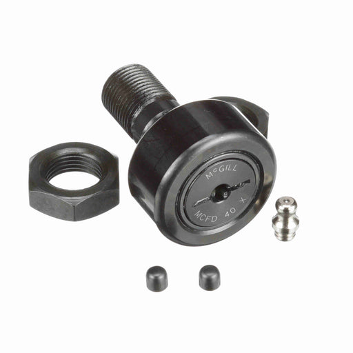 Cam Follower Bearings Stud Mount Heavy Duty 40mm OD M18x1.5 Thread Shielded Screwdriver Slot Cylindrical OD 