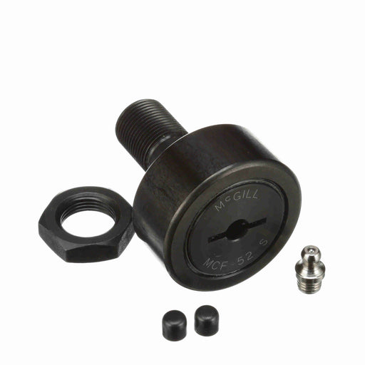 Cam Follower Bearings Stud Mount Eccentric Bushing 52mm OD M20x1.5 Thread Unsealed Screwdriver Slot Crowned OD 