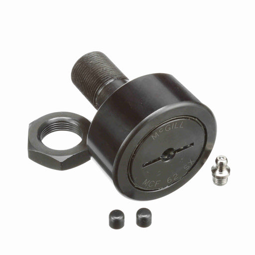 Cam Follower Bearings Stud Mount 62mm OD M24x1.5 Thread Sealed Screwdriver Slot Cylindrical OD 