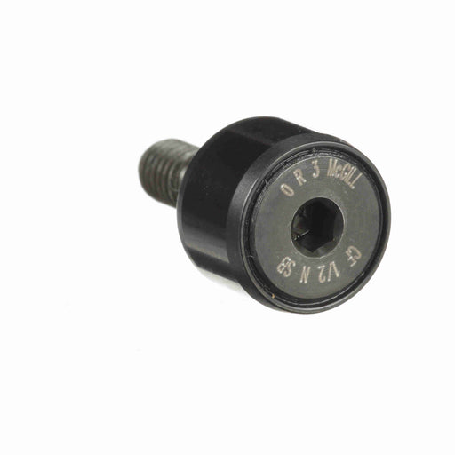 Cam Follower Bearings Stud Mount 1/2" OD #10-32 Thread Unsealed Hex Hole Narrow Roller Width Cylindrical OD 