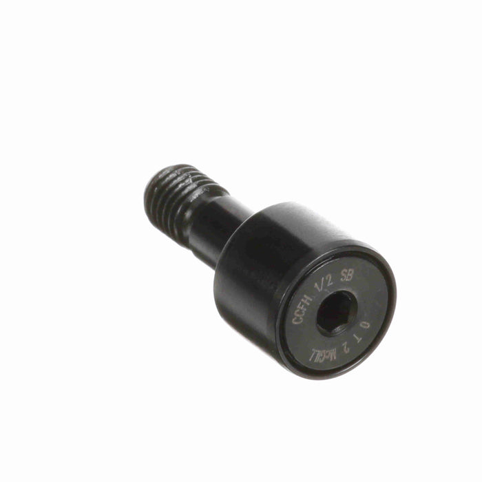 Cam Follower Bearings Stud Mount Crowned OD 1/2" OD 1/4"-28 Thread Sealed Hex Hole Heavy Stud 