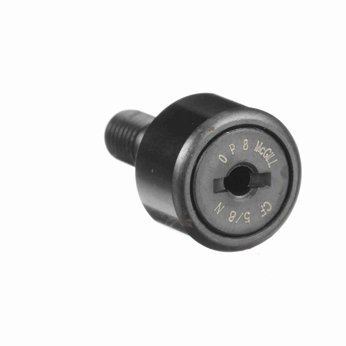 Cam Follower Bearings Stud Mount 5/8" OD 1/4"-28 Thread Unsealed Screwdriver Slot Narrow Roller Width Cylindrical OD 