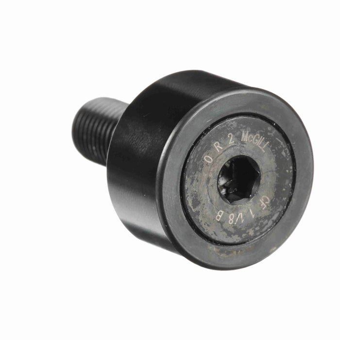 Cam Follower Bearings Stud Mount 1" OD 7/16"-20 Thread Unsealed Hex Hole High Temp Grease Cylindrical OD 