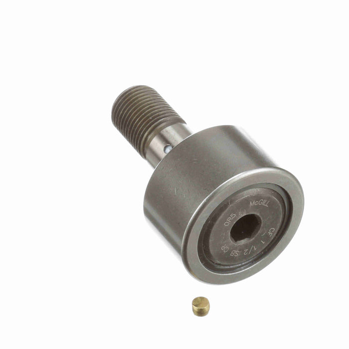 Cam Follower Bearings Stud Mount 1-1/8" OD 7/16"-20 Thread Sealed Hex Hole Corrosion Resistant Cylindrical OD 