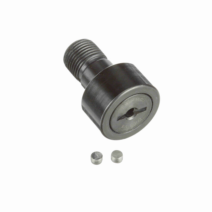 Cam Follower Bearings Stud Mount Heavy Stud 1-1/8" OD 5/8"-18 Thread Unsealed Screwdriver Slot Cylindrical OD 