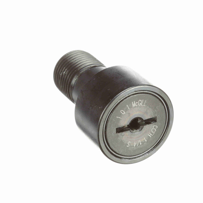 Cam Follower Bearings Stud Mount Crowned OD 1-1/4" OD 3/4"-16 Thread Sealed Screwdriver Slot Heavy Stud 