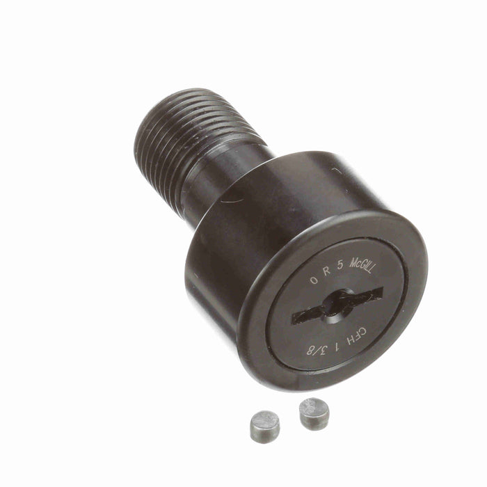 Cam Follower Bearings Stud Mount Heavy Stud 1-3/8" OD 3/4"-16 Thread Unsealed Screwdriver Slot Cylindrical OD 