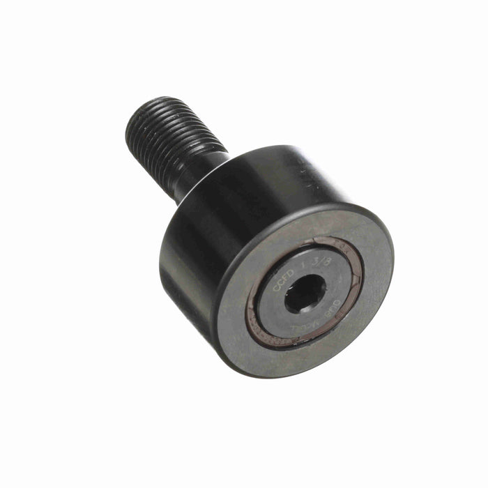 Cam Follower Bearings Stud Mount Crowned OD 1-3/8" OD 1/2"-20 Thread Sealed Hex Hole Heavy Duty 