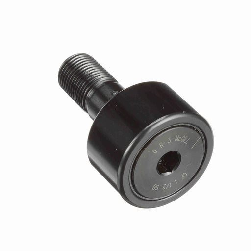 Cam Follower Bearings Stud Mount 1-1/2" OD 5/8"-18 Thread Sealed Hex Hole Threaded Lube Hole Stud End Cylindrical OD 