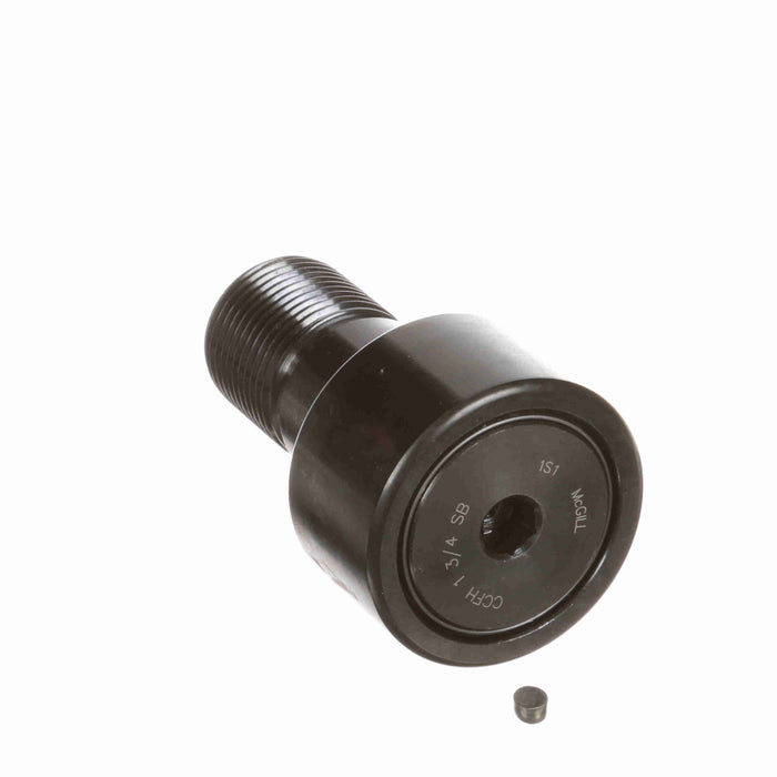 Cam Follower Bearings Stud Mount Crowned OD 1-3/4" OD 1"-14 Thread Sealed Hex Hole Heavy Stud 