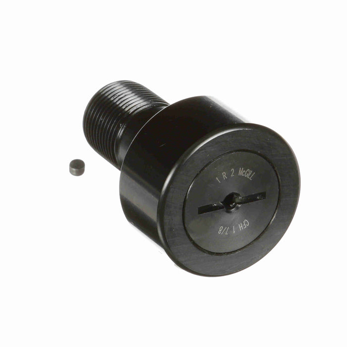 Cam Follower Bearings Stud Mount Heavy Stud 1-7/8" OD 1"-14 Thread Unsealed Screwdriver Slot Cylindrical OD 