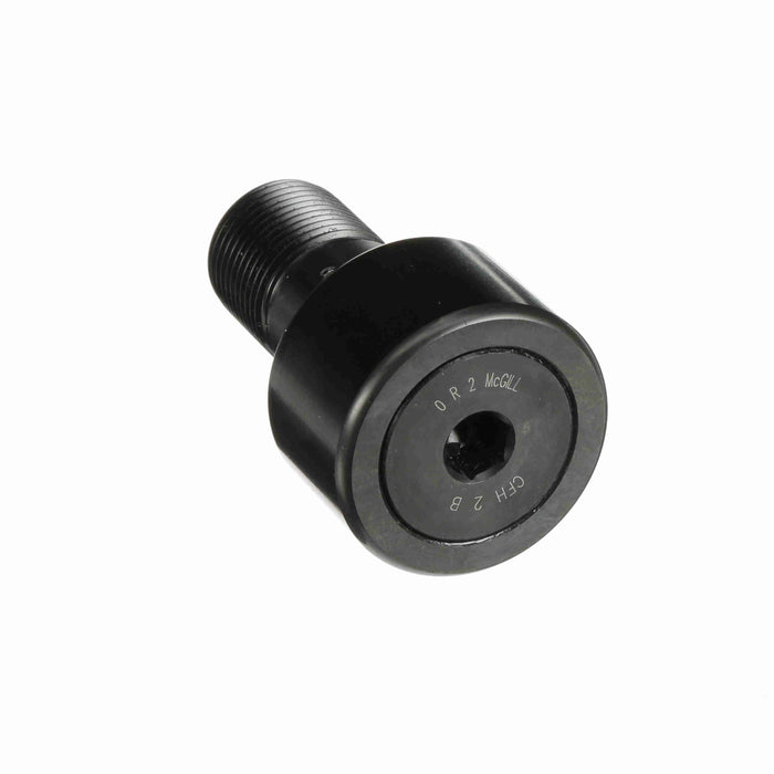 Cam Follower Bearings Stud Mount Heavy Stud 2" OD 1-1/8"-12 Thread Unsealed Hex Hole Cylindrical OD 