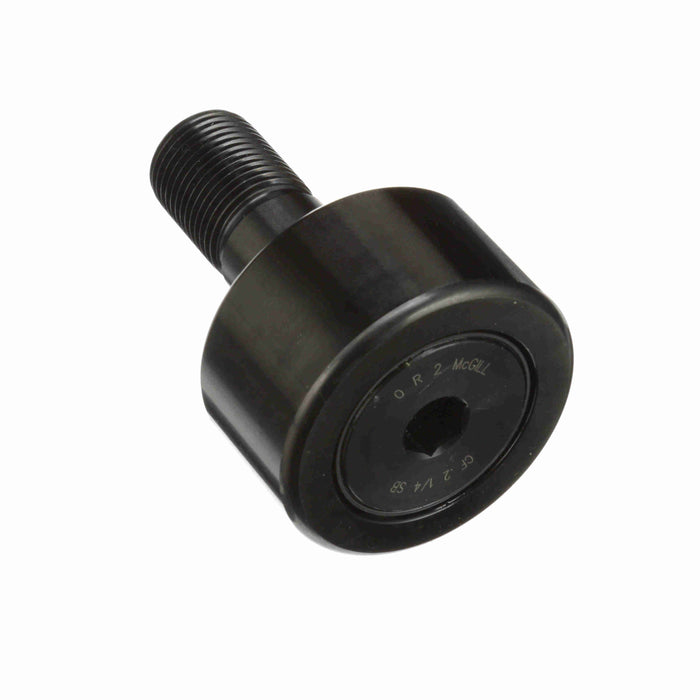 Cam Follower Bearings Stud Mount 2-1/4" OD 7/8"-14 Thread Sealed Hex Hole Cylindrical OD 