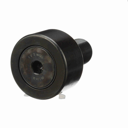 Cam Follower Bearings Stud Mount Heavy Stud 2-3/4" OD 1-1/4"-12 Thread Sealed Hex Hole Cylindrical OD 