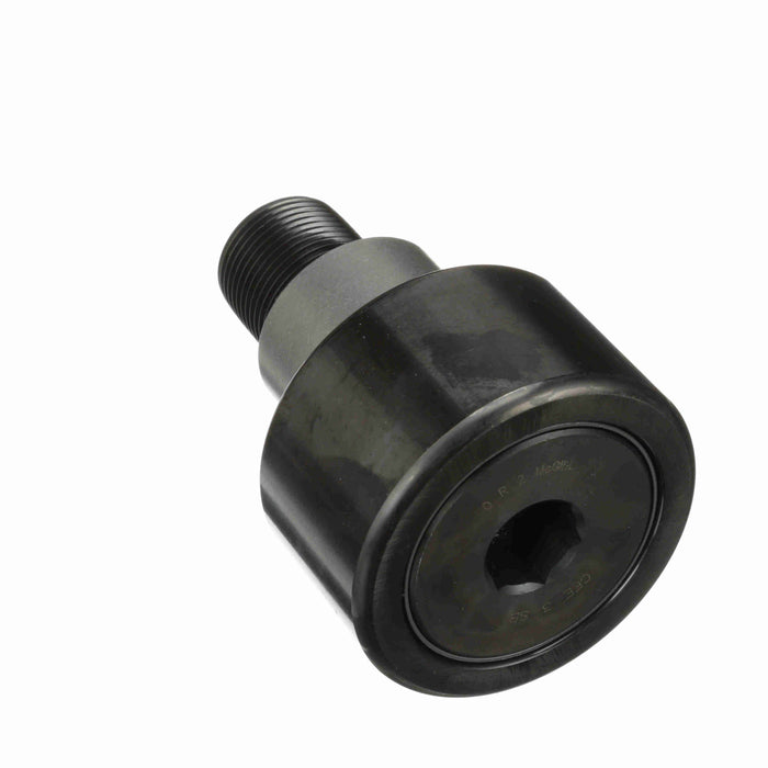 Cam Follower Bearings Stud Mount Eccentric Bushing 3" OD 1-1/4"-12 Thread Sealed Hex Hole Cylindrical OD 