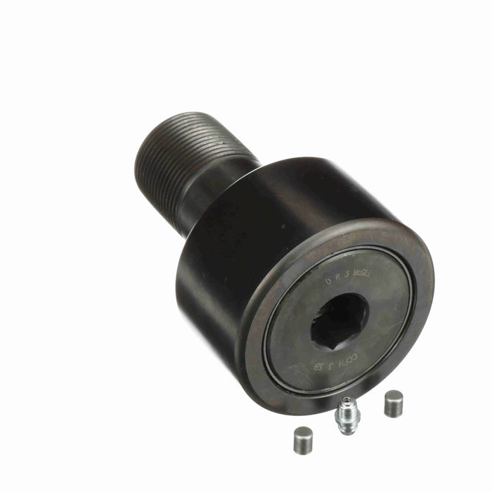 Cam Follower Bearings Stud Mount Heavy Stud 3" OD 1-1/2"-12 Thread Sealed Hex Hole Cylindrical OD 