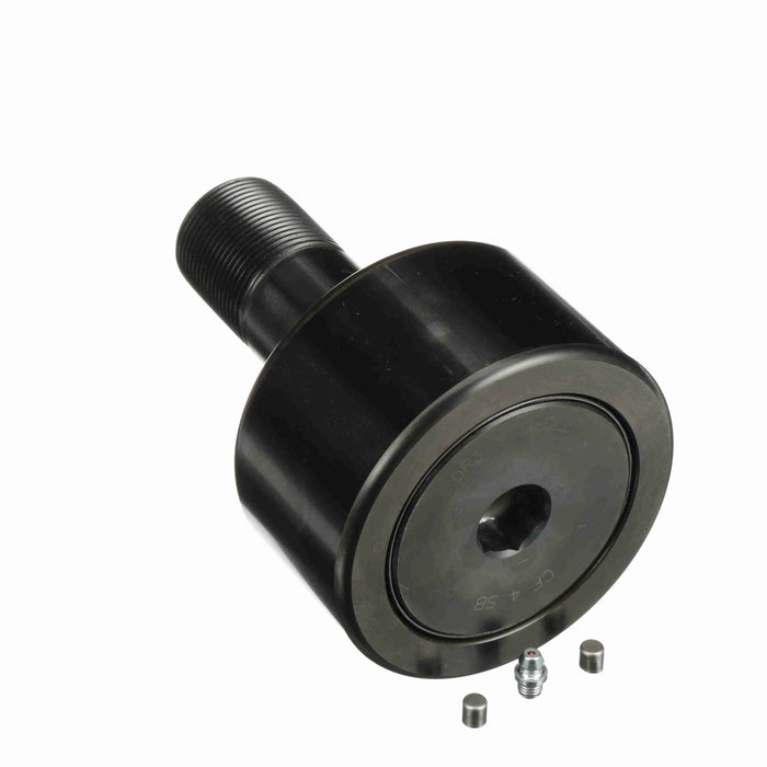 Cam Follower Bearings Stud Mount 4" OD 1-1/2"-12 Thread Sealed Hex Hole Cylindrical OD 