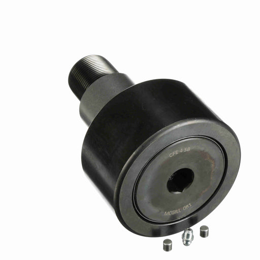 Cam Follower Bearings Stud Mount Eccentric Bushing 4" OD 1-1/2"-12 Thread Sealed Hex Hole Cylindrical OD 