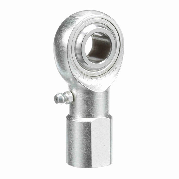 Rod Ends Precision Series Rod Ends 7/16"-20 X 1.75" Stud Stud Female Thread 7/16"-20 Thread Right Hand Thread Steel Body Corrosion Resistant Plated Body Heat Treated Body Chrome Plated 52100 Steel Ball Grease Fitting