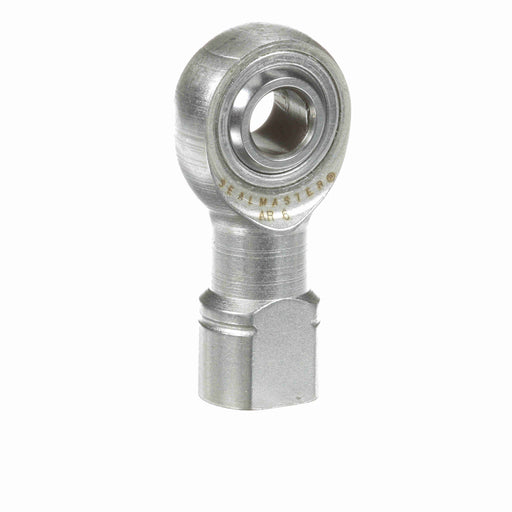 Rod Ends Precision Series Rod Ends 0.3750" ID Female Thread 3/8"-24 Thread Right Hand Thread Steel Body Corrosion Resistant Plated Body Heat Treated Body Chrome Plated 52100 Steel Ball 