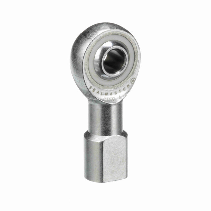 Rod Ends Commercial/Industrial Rod Ends 0.1875" ID Female Thread #10-32 Thread Right Hand Thread Steel Body Corrosion Resistant Plated Body Heat Treated Body Chrome Plated 52100 Steel Ball 