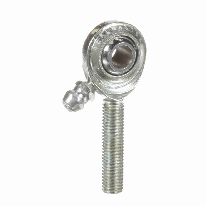 Rod Ends Commercial/Industrial Rod Ends 0.2500" ID Male Thread 1/4"-28 Thread Right Hand Thread Steel Body Corrosion Resistant Plated Body Heat Treated Body Chrome Plated 52100 Steel Ball Grease Fitting