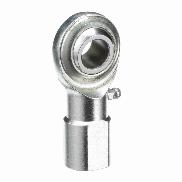 Rod Ends Commercial/Industrial Rod Ends 5/8"-18 X 2.5" Stud Stud Female Thread 5/8"-18 Thread Right Hand Thread Steel Body Corrosion Resistant Plated Body Heat Treated Body Chrome Plated 52100 Steel Ball Grease Fitting