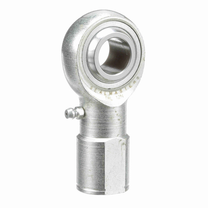 Rod Ends Precision Series Rod Ends 0.7500" ID Female Thread 3/4"-16 Thread Left Hand Thread Steel Body Corrosion Resistant Plated Body Heat Treated Body Chrome Plated 52100 Steel Ball Grease Fitting