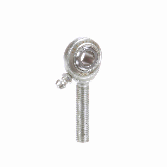 Rod Ends Commercial/Industrial Rod Ends 0.3125" ID Male Thread 5/16"-24 Thread Left Hand Thread Steel Body Corrosion Resistant Plated Body Heat Treated Body Chrome Plated 52100 Steel Ball Grease Fitting