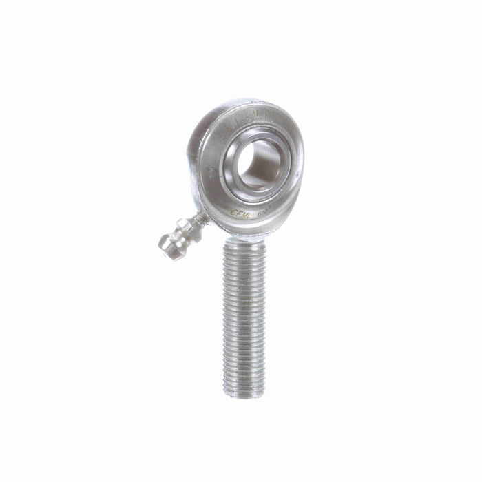 Rod Ends Commercial/Industrial Rod Ends 0.3750" ID Male Thread 3/8"-24 Thread Left Hand Thread Steel Body Corrosion Resistant Plated Body Heat Treated Body Chrome Plated 52100 Steel Ball Grease Fitting