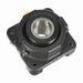 Sealmaster RFB 112C Mounted Tapered Roller Beearings, Black Oxide Bearing, 4 Bolt Flange Bearings, 1-3/4" Diameter, Cast Iron Housing, Two Set Screw Lock Collars, Contact Seal, 