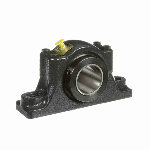 Sealmaster RPBA 200-2 Mounted Tapered Roller Beearings, Black Oxide Bearing, Pillow Block Bearings, 2" Diameter, Cast Iron Housing, One Set Screw Lock Collar, Felt Labyrinth Seal, 