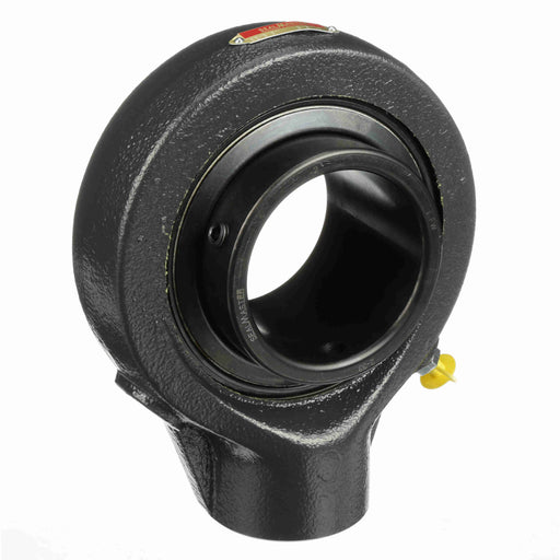 Sealmaster SEHB-51 Mounted Ball Bearings, Black Oxide Bearing, Hanger Bearings, 3-3/16" Diameter, Cast Iron Housing, Set Screw Locking, Felt Labyrinth Seal, Wide Inner Race