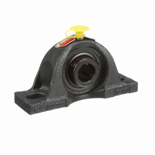 Sealmaster NPL-12 Mounted Ball Bearings, Black Oxide Bearing, Pillow Block Bearings, 3/4" Diameter, Cast Iron Housing, Set Screw Locking, Felt Labyrinth Seal, Wide Inner Race