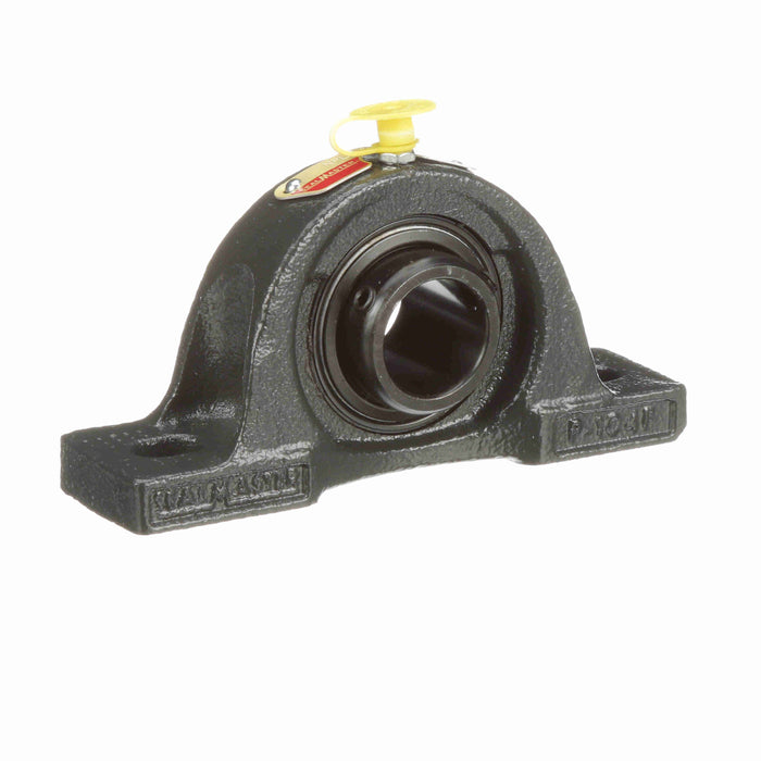 Sealmaster NPL-16 Mounted Ball Bearings, Black Oxide Bearing, Pillow Block Bearings, 1" Diameter, Cast Iron Housing, Set Screw Locking, Felt Labyrinth Seal, Wide Inner Race