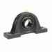 Sealmaster SP-32R Mounted Ball Bearings, Black Oxide Bearing, Pillow Block Bearings, 2" Diameter, Cast Iron Housing, Set Screw Locking, Felt Labyrinth Seal, Wide Inner Race