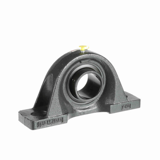 Sealmaster SP-40 Mounted Ball Bearings, Black Oxide Bearing, Pillow Block Bearings, 2-1/2" Diameter, Cast Iron Housing, Set Screw Locking, Felt Labyrinth Seal, Wide Inner Race