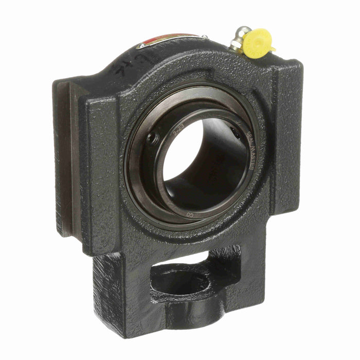 Sealmaster ST-35 Mounted Ball Bearings, Black Oxide Bearing, Take Up Bearings, 2-3/16" Diameter, Cast Iron Housing, Set Screw Locking, Felt Labyrinth Seal, Wide Inner Race