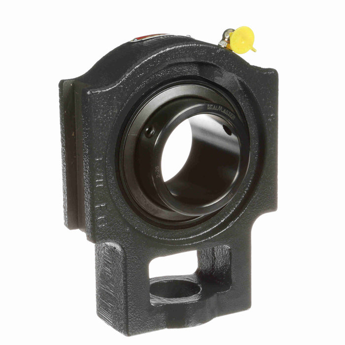 Sealmaster ST-38 Mounted Ball Bearings, Black Oxide Bearing, Take Up Bearings, 2-3/8" Diameter, Cast Iron Housing, Set Screw Locking, Felt Labyrinth Seal, Wide Inner Race