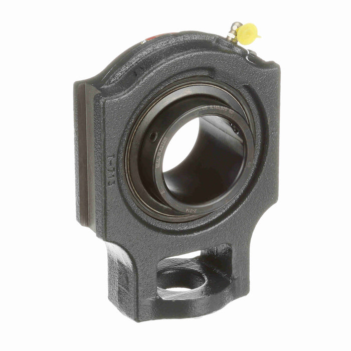 Sealmaster ST-46 Mounted Ball Bearings, Black Oxide Bearing, Take Up Bearings, 2-7/8" Diameter, Cast Iron Housing, Set Screw Locking, Felt Labyrinth Seal, Wide Inner Race